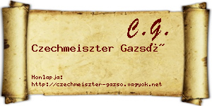 Czechmeiszter Gazsó névjegykártya